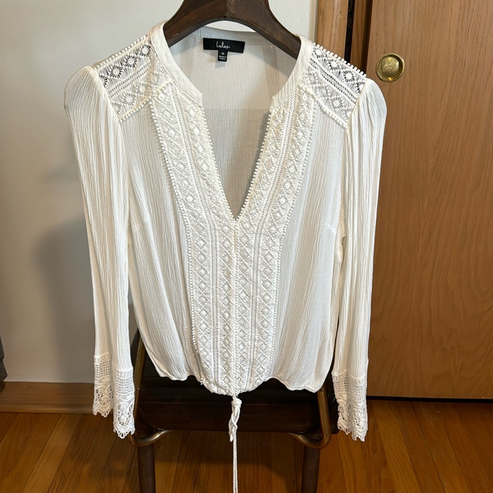 BUY ANY 3 ITEMS: GET 30% OFF!  
Lulus white blouse